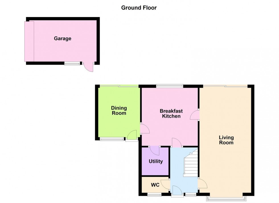 Floorplan for Aquitaine Close, Enderby, Leicester