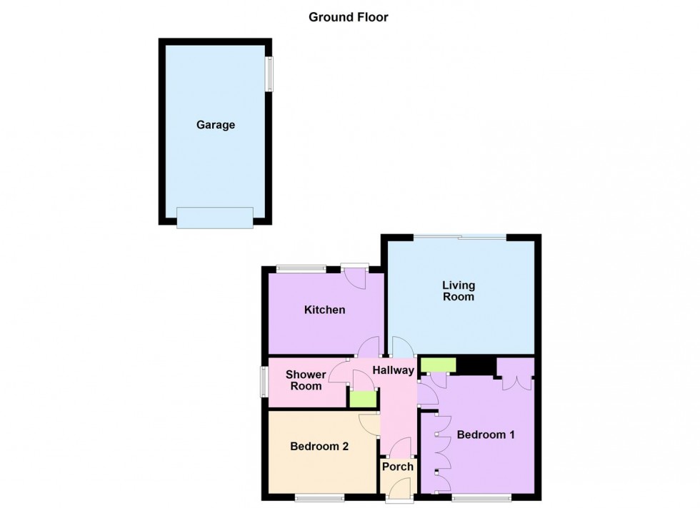 Floorplan for Holliers Way, Croft, Leicester