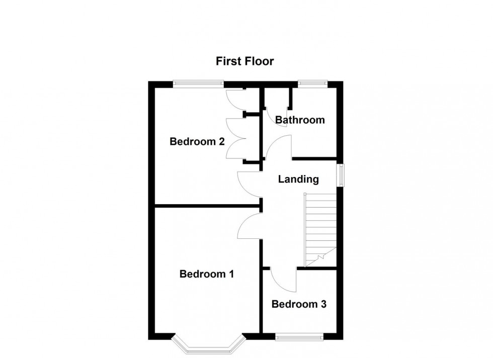 Floorplan for Evelyn Road, Braunstone Town
