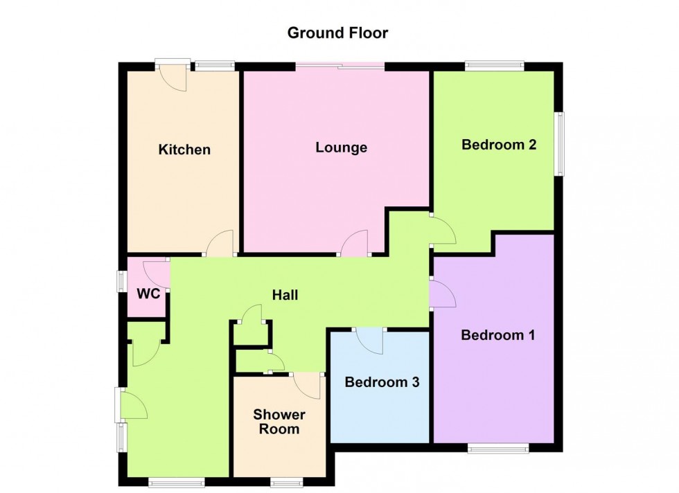 Floorplan for Clark Gardens, Blaby, Leicester