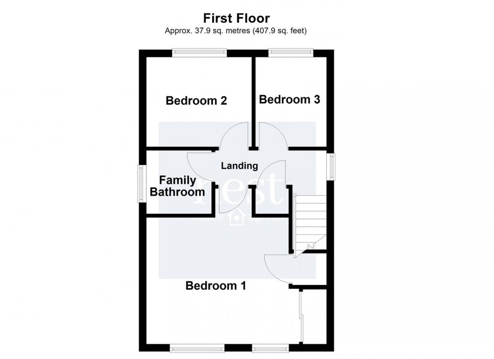 Floorplan for Aquitaine Close, Enderby