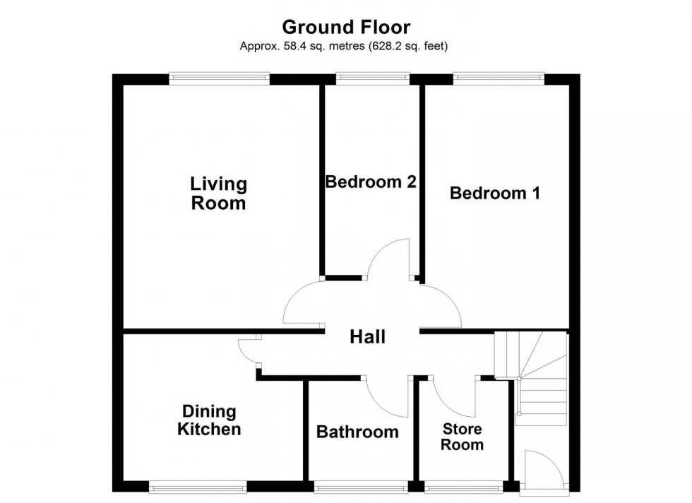 Floorplan for Henray Avenue, Leicester