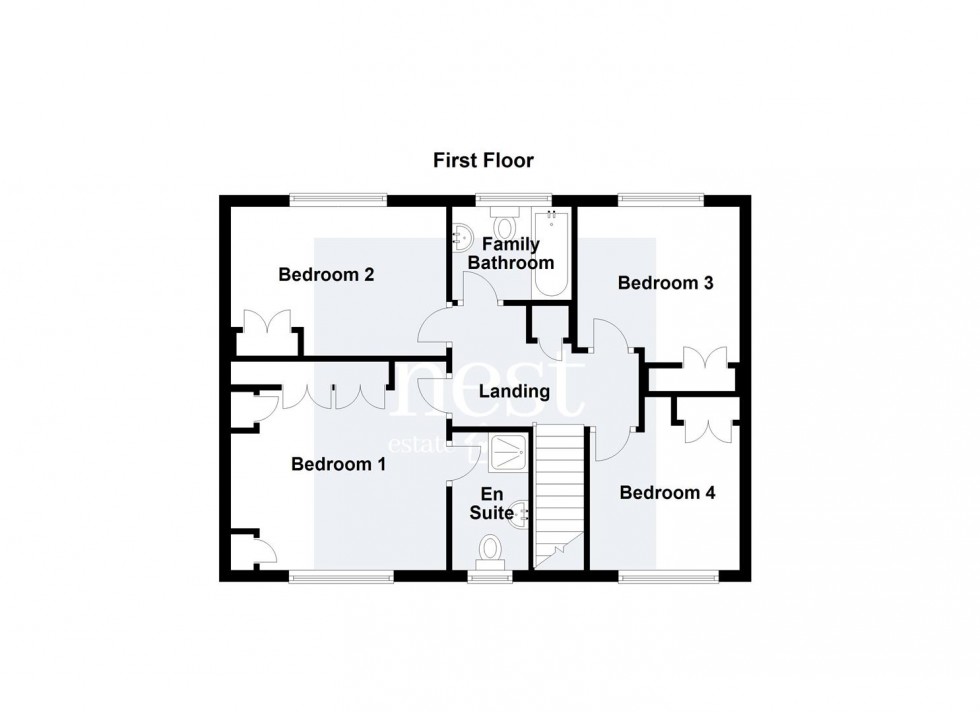 Floorplan for Treetops, The Dicken, Whetstone