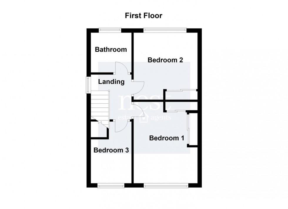 Floorplan for Tudor Drive, Cosby, Leicester