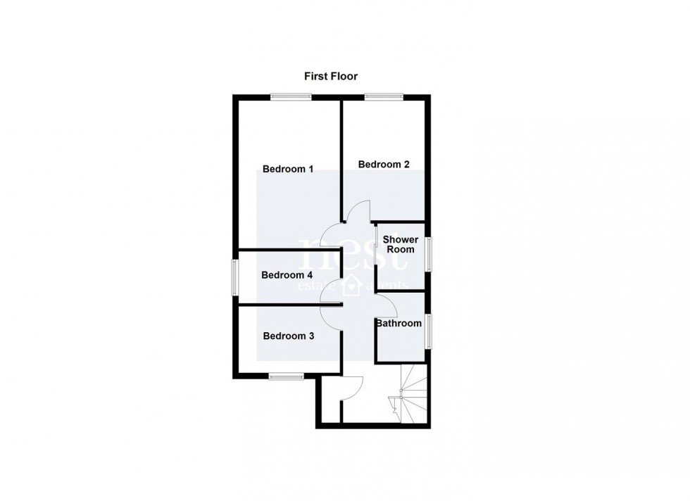 Floorplan for Southway, Blaby, Leicester