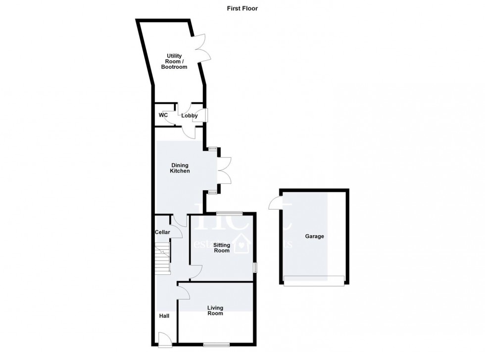 Floorplan for Church View End, Glebe Close, Wigston
