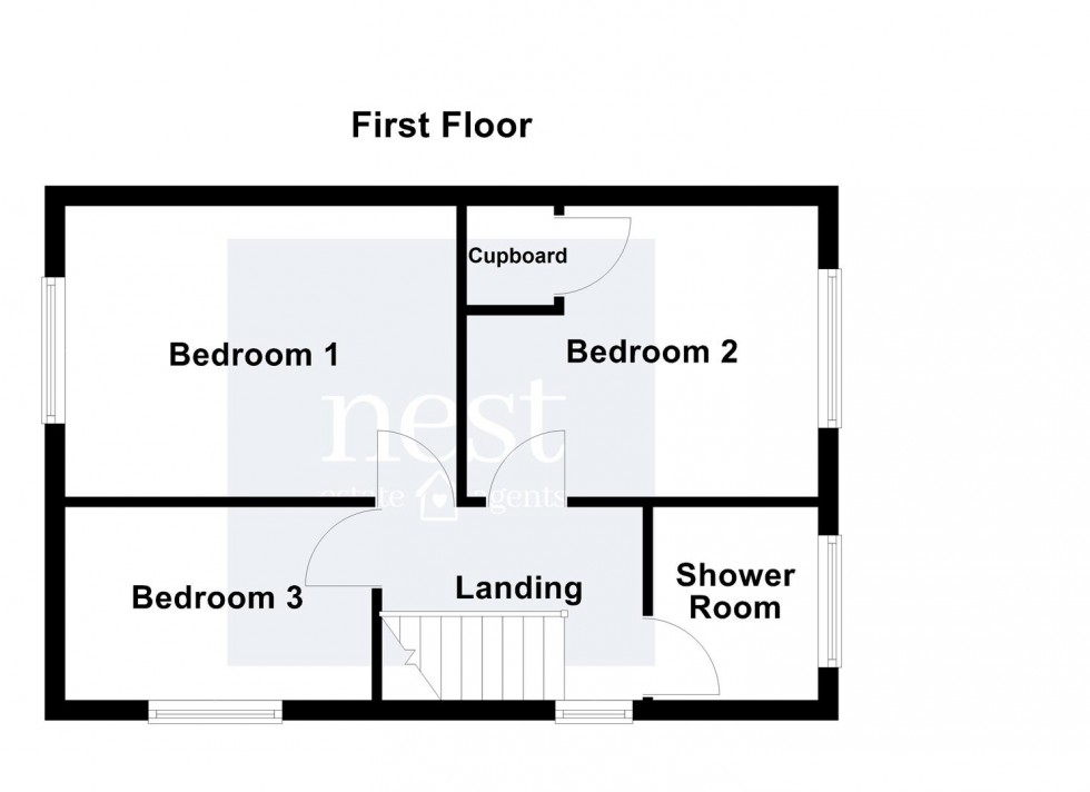 Floorplan for Coleridge Drive, Enderby, Leicester