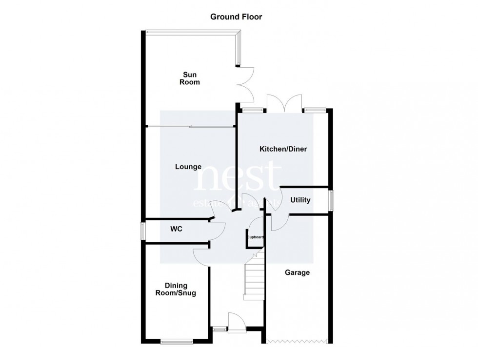 Floorplan for Milton Gardens, Narborough, Leicester