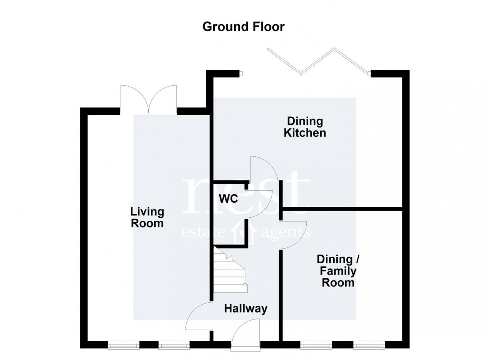 Floorplan for Navigation Drive, Glen Parva, Leicester