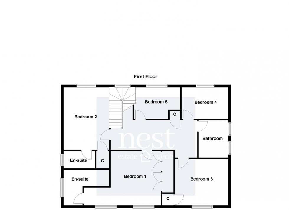 Floorplan for Orchard Close, Cosby, Leicester