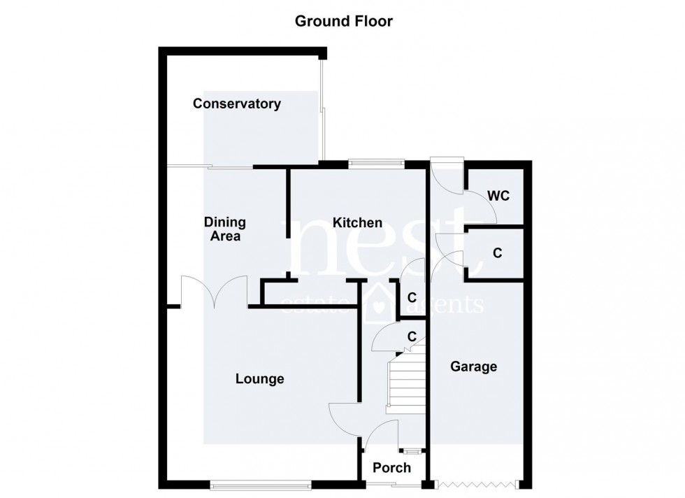 Floorplan for Thurlaston Lane, Croft, Leicester