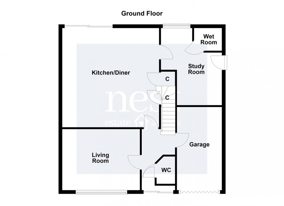 Floorplan for Spinney Avenue, Countesthorpe, Leicester