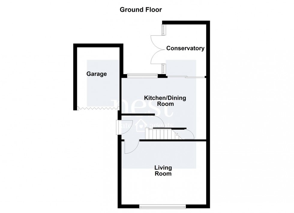 Floorplan for Goscote Drive, Lutterworth