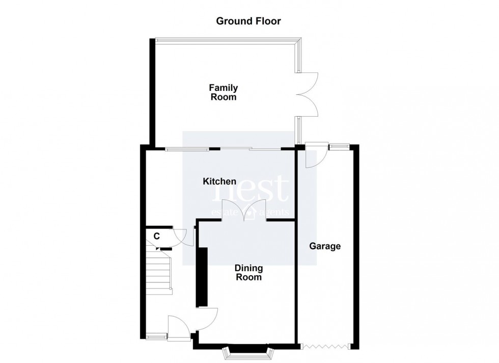 Floorplan for Greenfields, Whetstone, Leicester