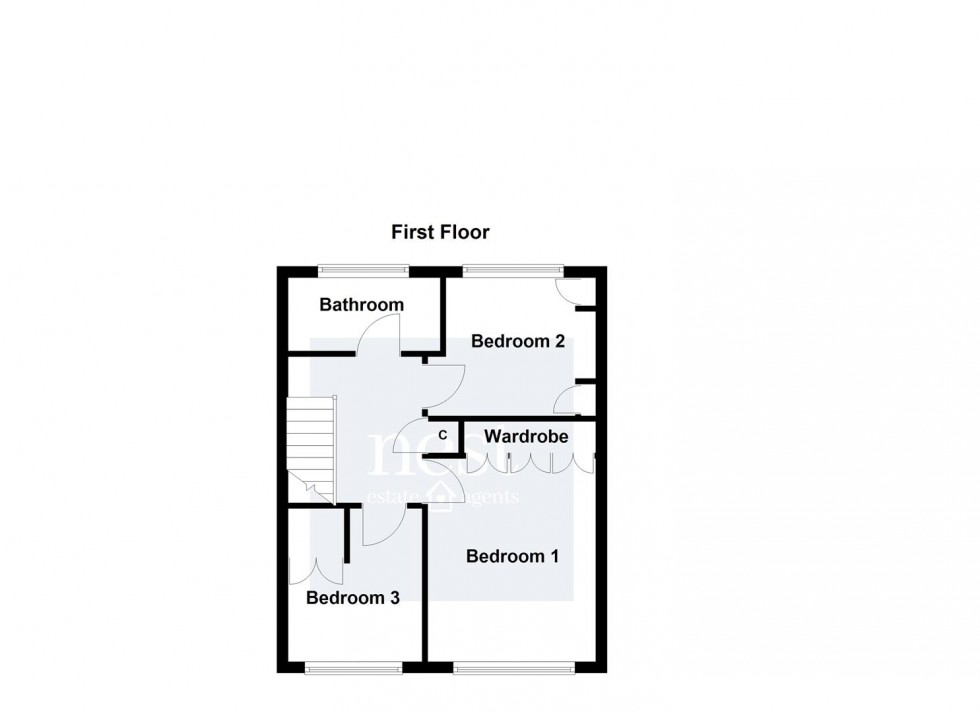 Floorplan for Greenfields, Whetstone, Leicester