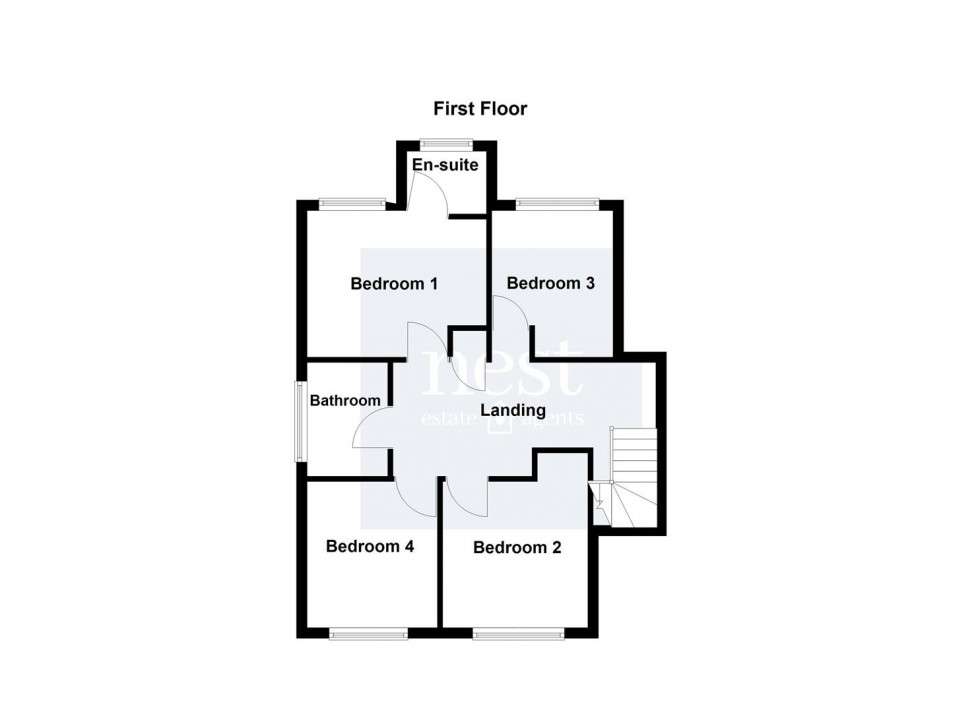 Floorplan for Field Close, Littlethorpe, Leicester