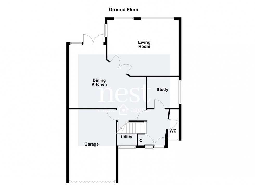 Floorplan for Lavender Close, Blaby, Leicester