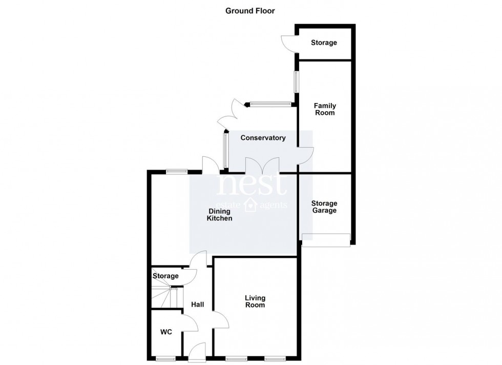 Floorplan for Navigation Drive, Glen Parva, Leicester