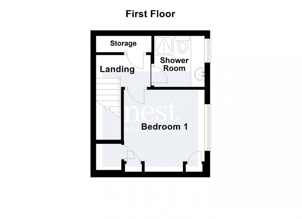 Floorplan for Hewes Close, Glen Parva, Leicester