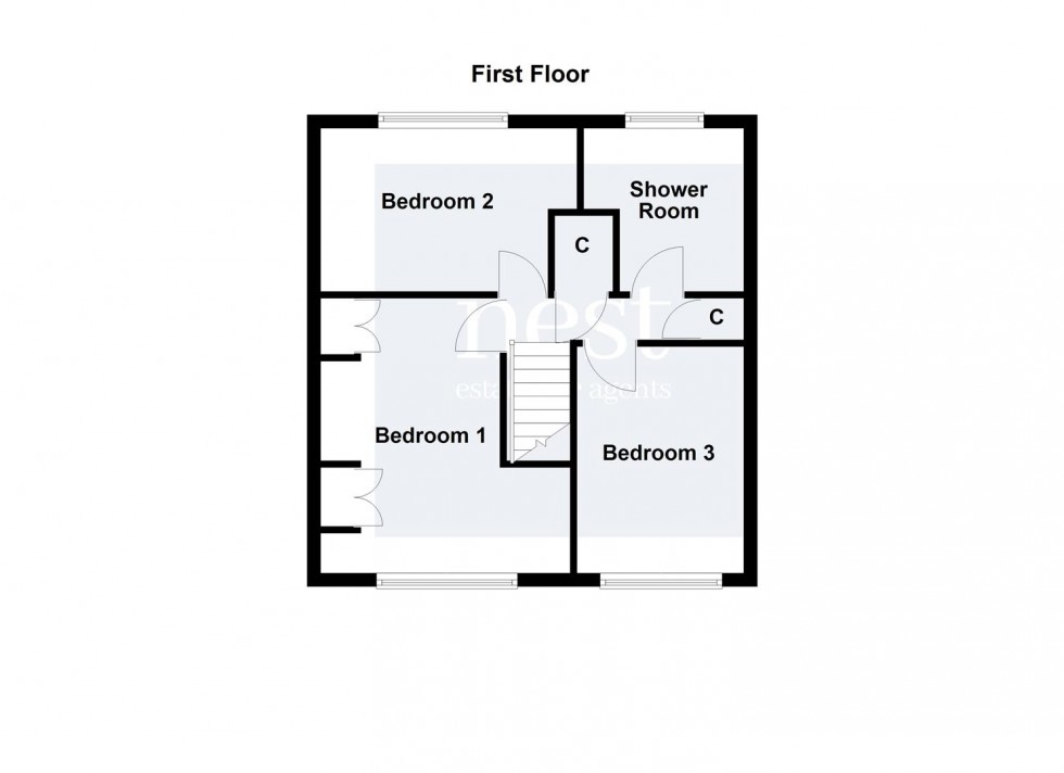 Floorplan for Coleridge Drive, Enderby, Leicester
