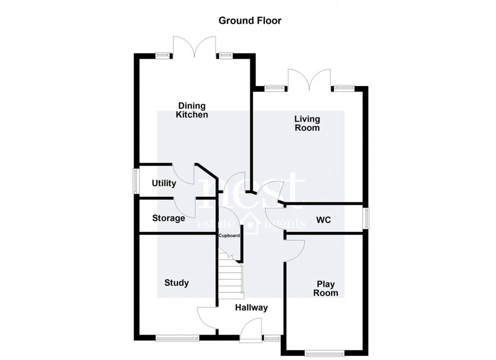 Floorplan for Milton Gardens, Narborough, Leicester