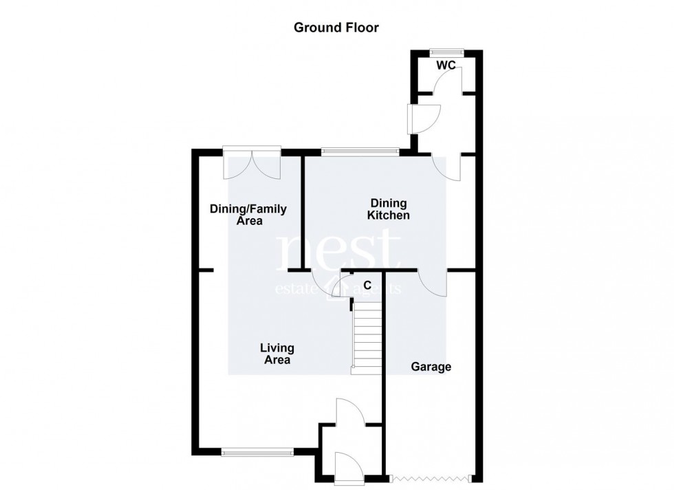 Floorplan for Shelley Road, Enderby, Leicester