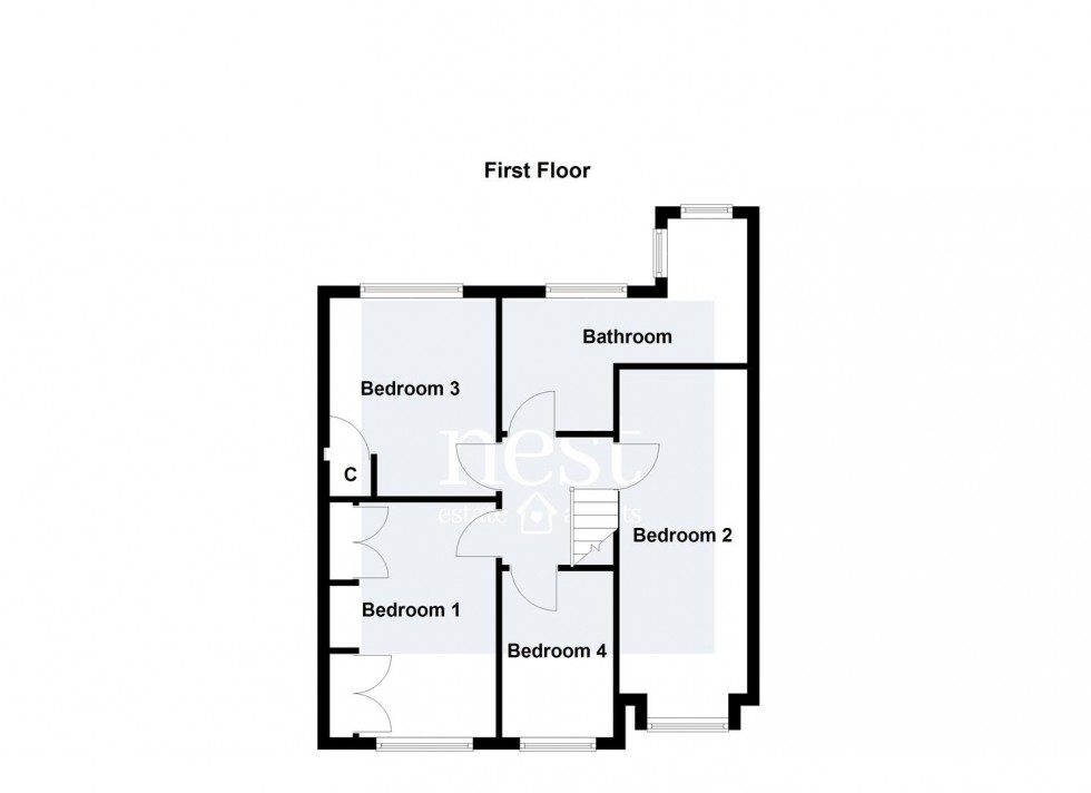 Floorplan for Shelley Road, Enderby, Leicester