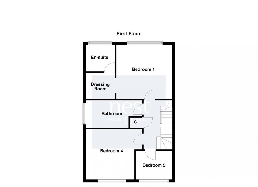 Floorplan for Cranmer Close, Blaby, Leicester