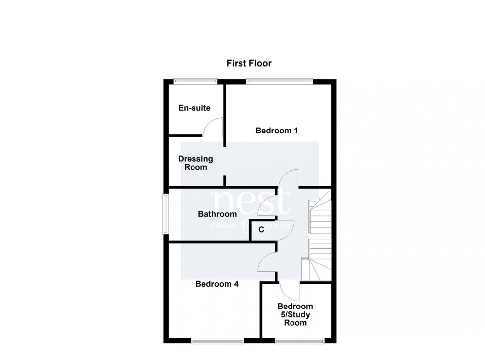 Floorplan for Cranmer Close, Blaby, Leicester