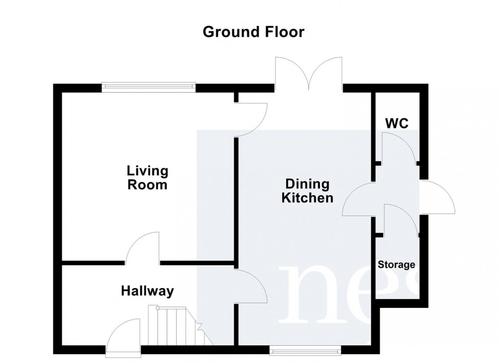 Floorplan for Markland, Leicester