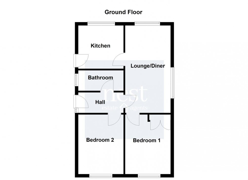 Floorplan for Nursery Close, Thurlaston, Leicester