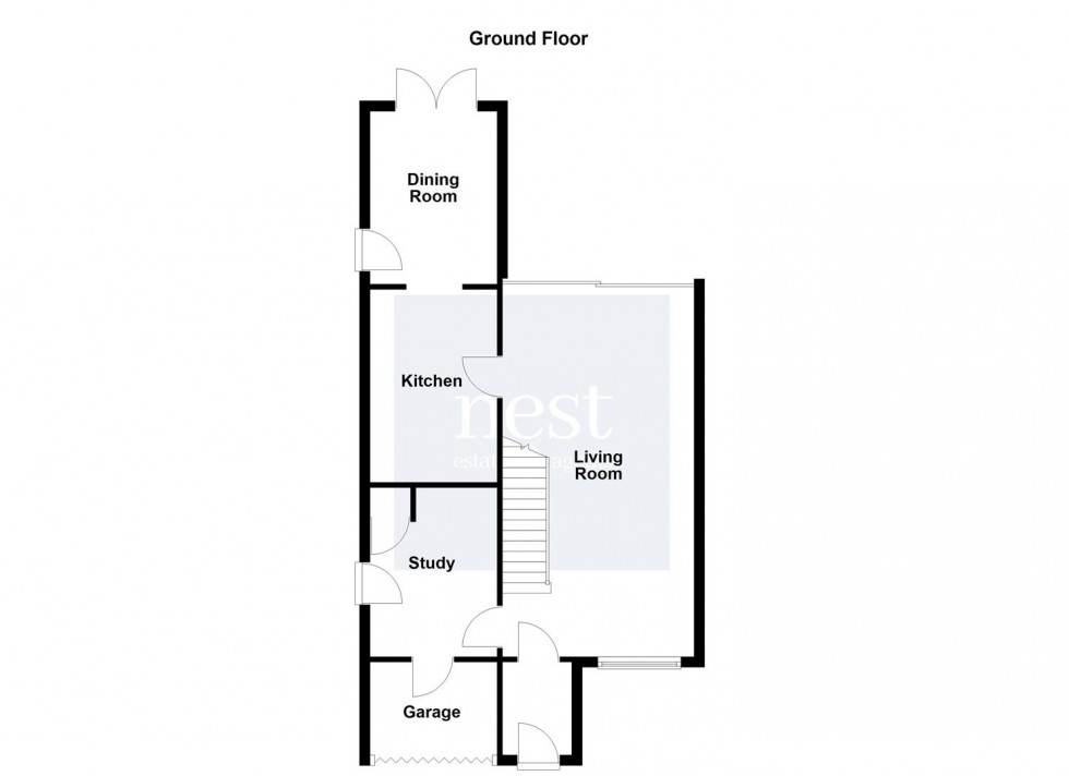 Floorplan for Tudor Drive, Cosby, Leicester