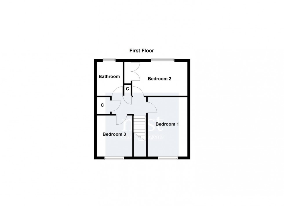 Floorplan for Tudor Drive, Cosby, Leicester
