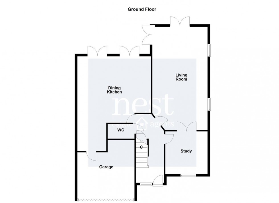 Floorplan for Elliot Close, Whetstone, Leicester
