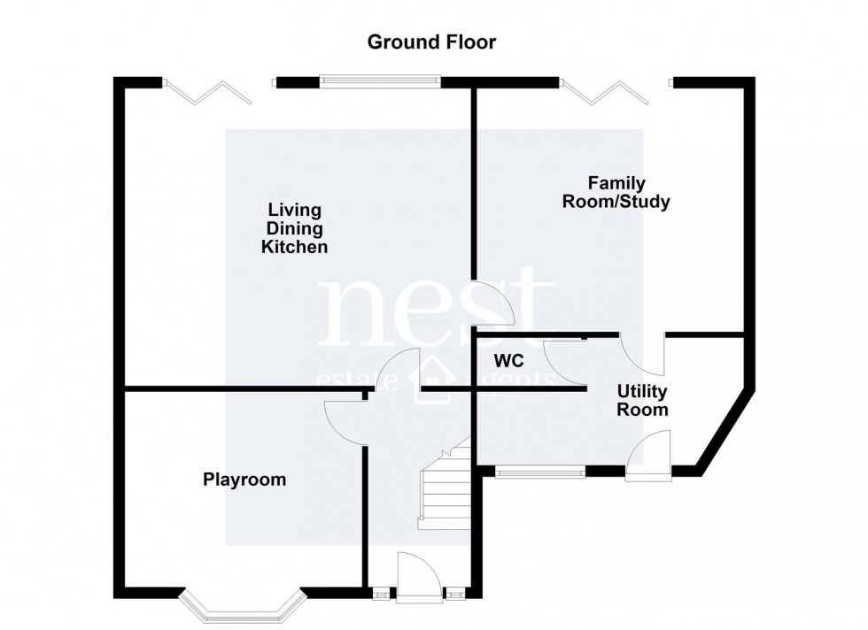 Floorplan for Westdale Avenue, Glen Parva, Leicester