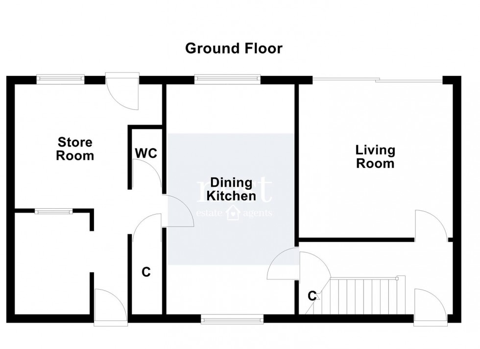 Floorplan for Cheriton Road, Leicester