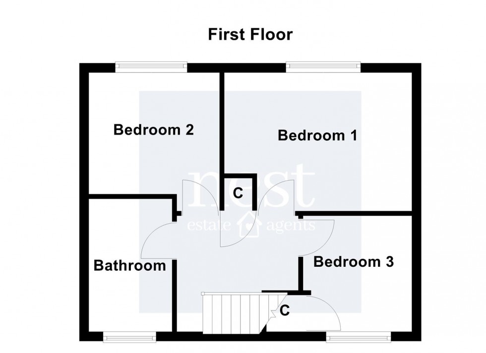 Floorplan for Cheriton Road, Leicester