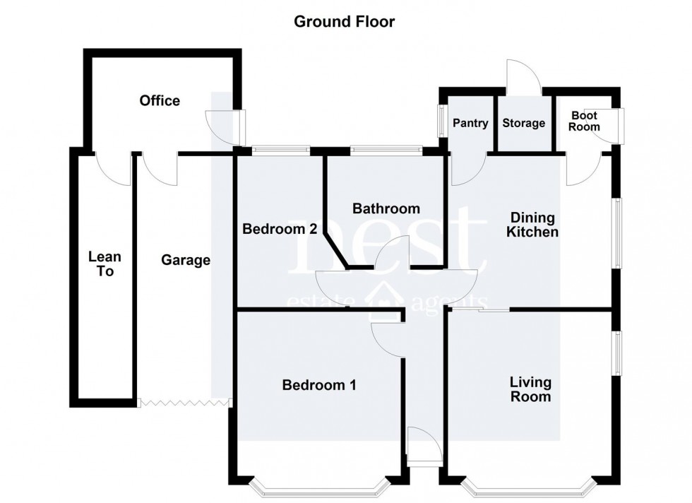 Floorplan for Grange Drive, Glen Parva, Leicester