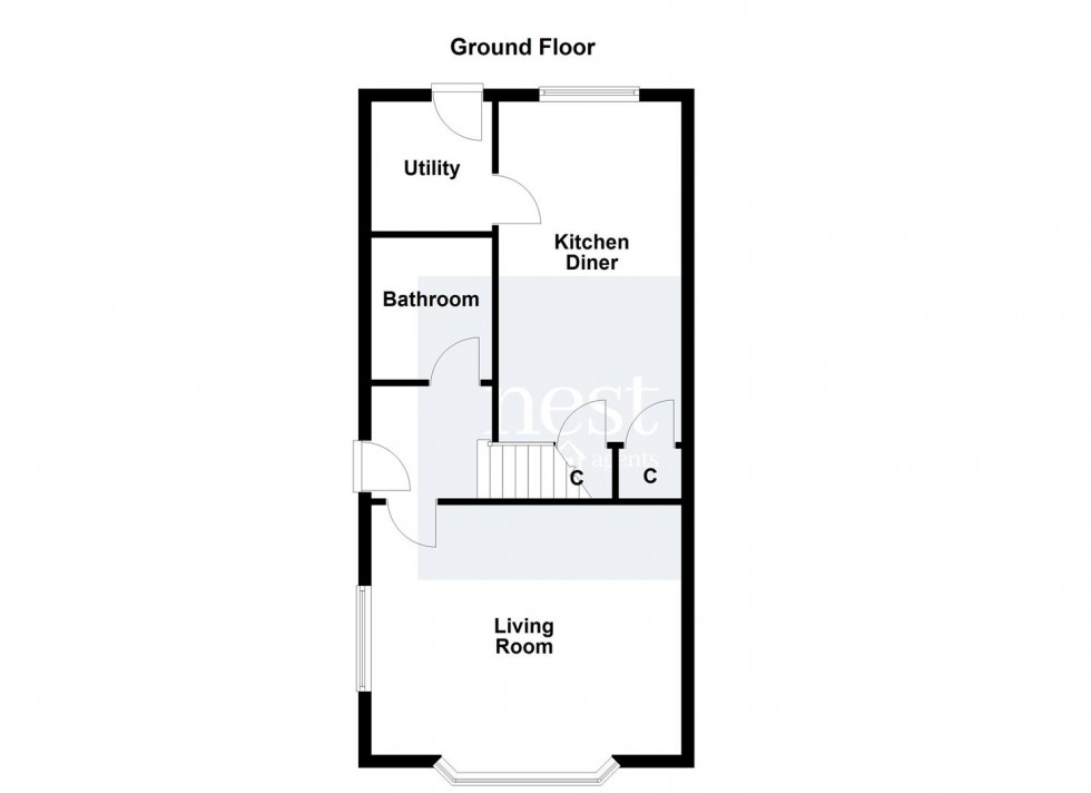 Floorplan for Brook Street, Whetstone, Leicester