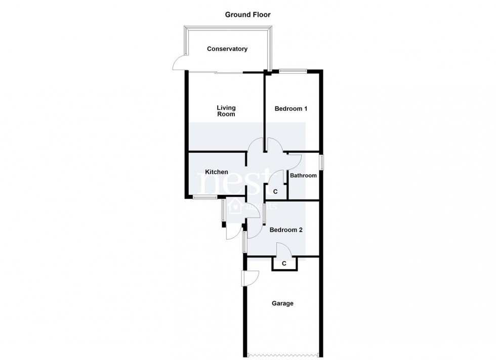 Floorplan for Heybrook Avenue, Blaby, Leicester