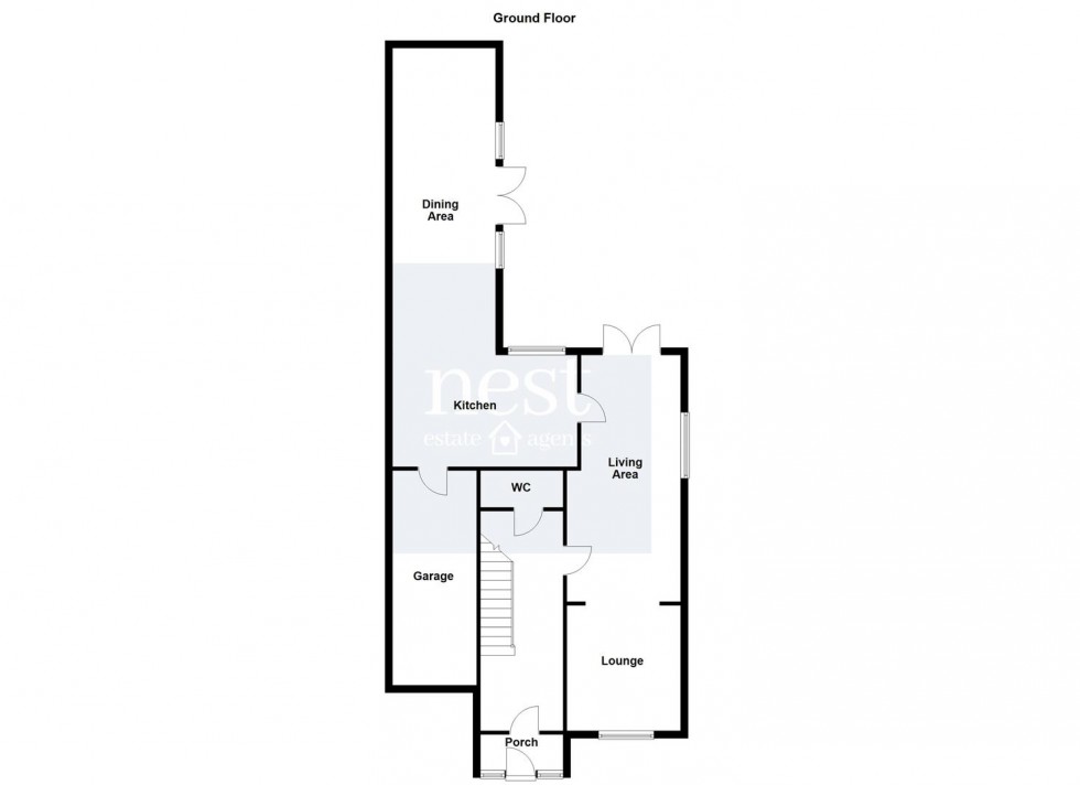 Floorplan for John Bold Avenue, Stoney Stanton, Leicester