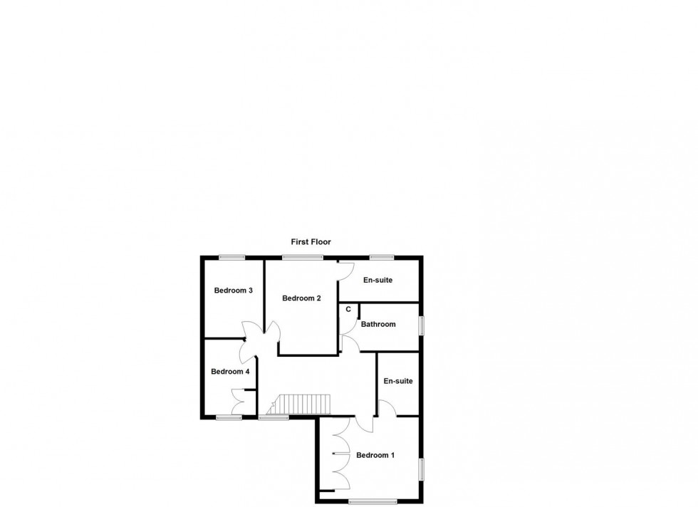 Floorplan for Forrester Close, Cosby, Leicester