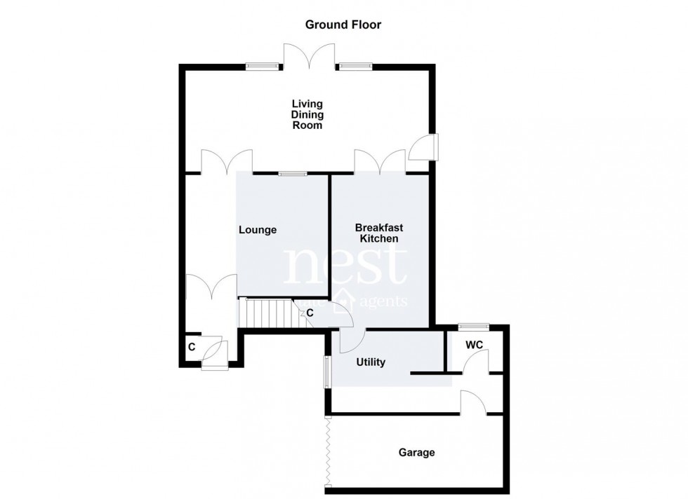 Floorplan for Scalborough Close, Countesthorpe, Leicester