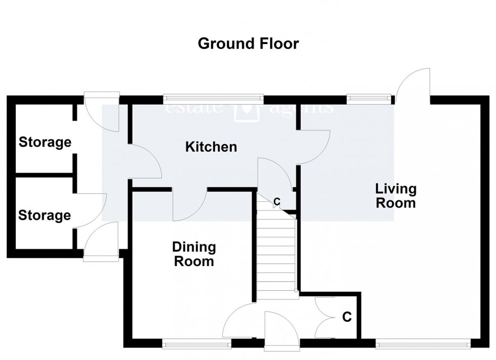 Floorplan for Salisbury Avenue, Croft, Leicester