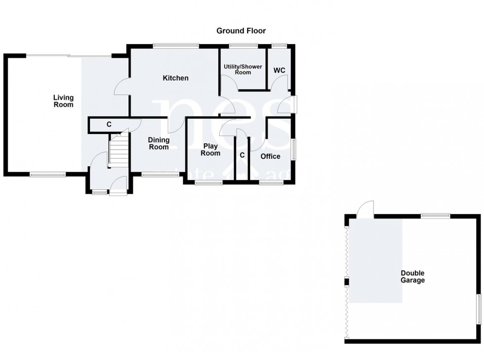 Floorplan for Kingsfield Road, Cosby, Leicester