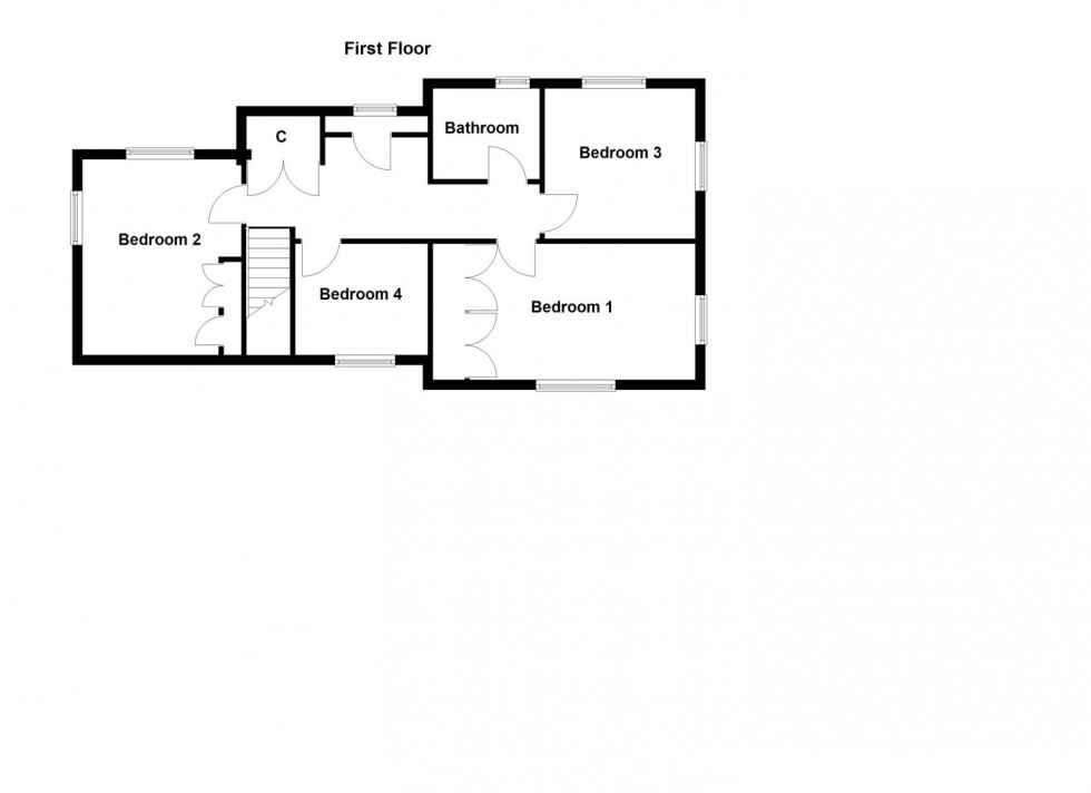 Floorplan for Kingsfield Road, Cosby, Leicester