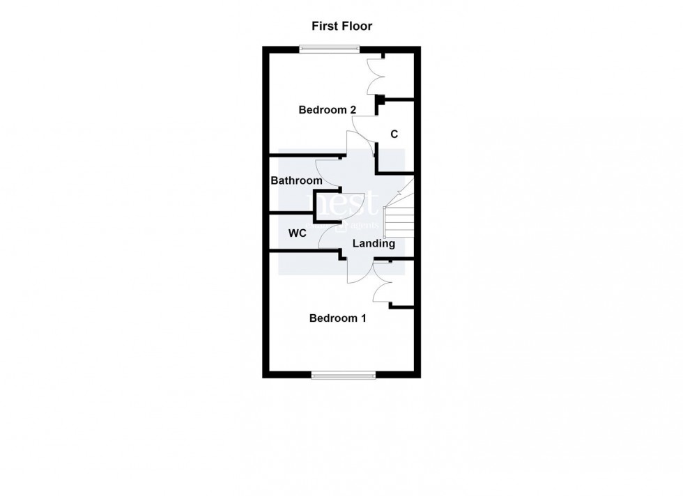 Floorplan for Knightsbridge Road, Glen Parva, Leicester