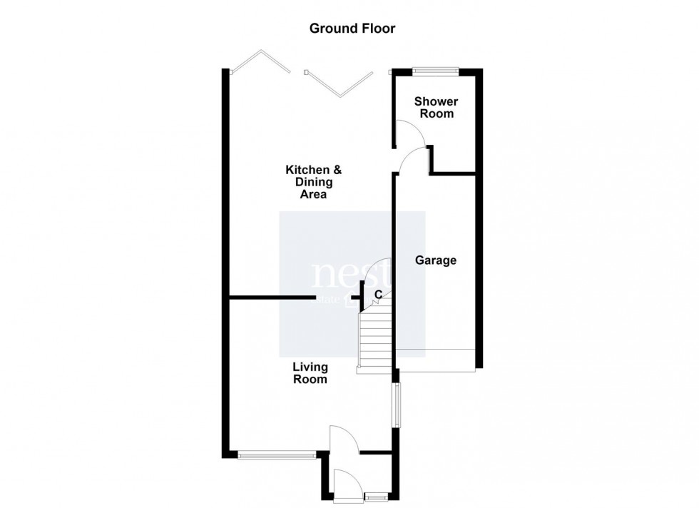 Floorplan for Tudor Drive, Cosby, Leicester
