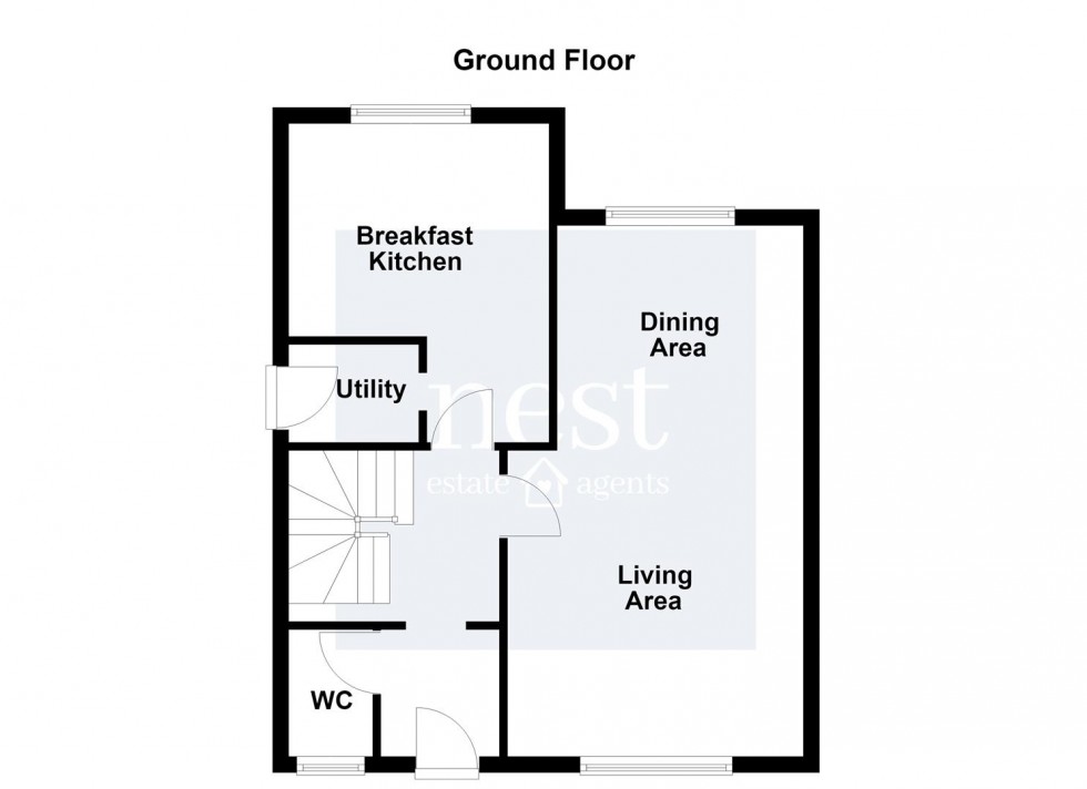 Floorplan for Grosvenor Close, Glen Parva, Leicester